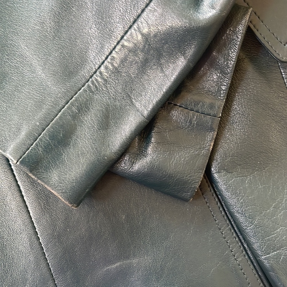 Leather blazer - Picture 4 of 4
